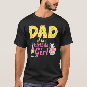 Mens Dad Pink Lemonade First Birthday Family Outfi T-Shirt
