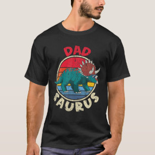 Mens Dad Saurus I Triceratops Horridus I Family Ma T-Shirt