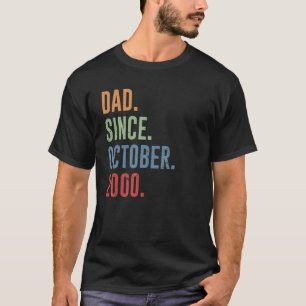 Mens Dad Since October 2000 T-Shirt