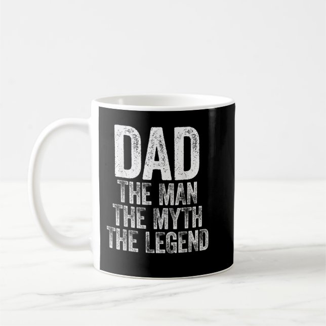 Mens Dad The Man The Myth The Legend Coffee Mug (Left)