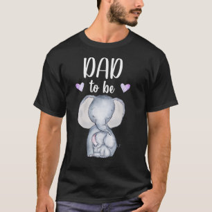 Mens Dad To Be Elephant Baby Shower Future Dad  T-Shirt