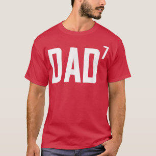 Mens Dad to the Seventh Power 7th Kids TGift Fathe T-Shirt