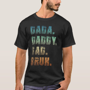 Mens Dada Daddy Dad Bruh Father And Kids Girl Boy T-Shirt