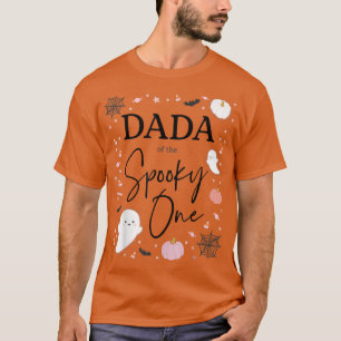 Mens Dada of the Spooky One Girl First Birthday Pi T-Shirt