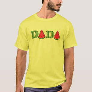 Mens Dada Watermelon Summer Fruit Watermelon Slice T-Shirt