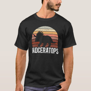Mens Dadceratops Triceratops Dinosaur Prehistoric T-Shirt