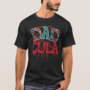 Mens Dadcula Halloween Dad Dracula 1 T-Shirt