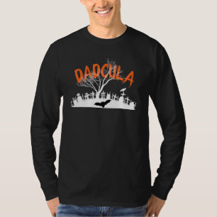 Mens Dadcula Halloween Spooky Halloween Dad Costum T-Shirt