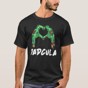 Mens Dadcula Lazy Halloween Costume Pun Monster P T-Shirt