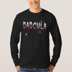 Mens Dadcula Vampires Cool Fun Dad Daddy Father Ha T-Shirt