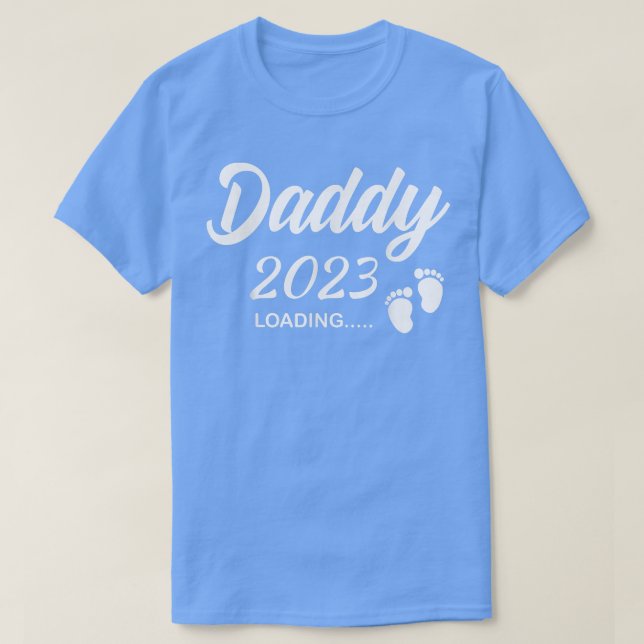 Mens Daddy 2023 Loading Future New Dad Pregnancy A T-Shirt (Design Front)