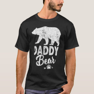 Mens Daddy Bear Funny Dad Father's Day T-Shirt
