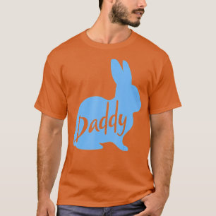 Mens Daddy Bunny Rabbit Father Daddy Father's Day T-Shirt