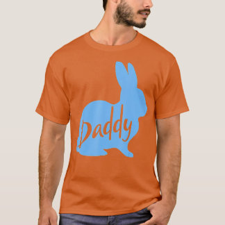 Mens Daddy Bunny Rabbit Father Daddy Father's Day  T-Shirt