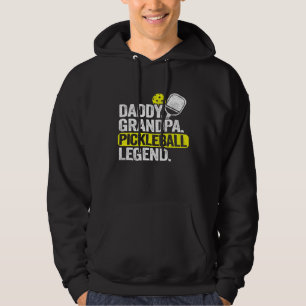 Mens Daddy Grandpa Pickleball Legend Dad Vintage M Hoodie