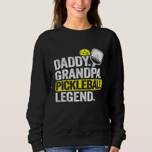 Mens Daddy Grandpa Pickleball Legend Dad Vintage M Sweatshirt