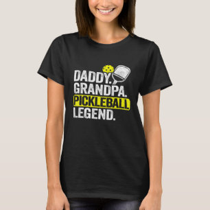 Mens Daddy Grandpa Pickleball Legend Dad Vintage M T-Shirt
