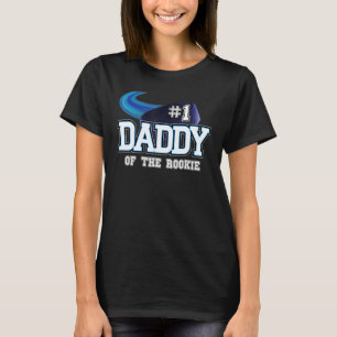 Mens Daddy Of Rookie Year 1st Birthday Hockey Them T-Shirt