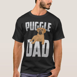 Mens Daddy Puggle Dad Dog Breed Cute Pet Animal Do T-Shirt