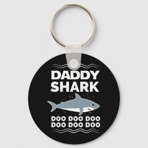 Mens Daddy Shark Doo Doo Doo Matching Family Key Ring