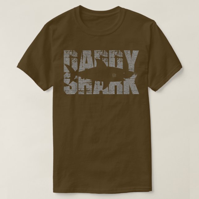 Mens Daddy Shark Funny Shark  T-Shirt (Design Front)