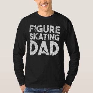 Mens Daddy Skater Winter Ice Skates Figure Skating T-Shirt