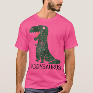 Mens Daddysaurus Dad Trex Dinosaur T-Shirt