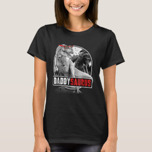 Mens Daddysaurus Rex Dad Dinosaur Daddy Saurus Fat T-Shirt