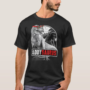 Mens Daddysaurus Rex Dad Dinosaur Father's Day T-Shirt