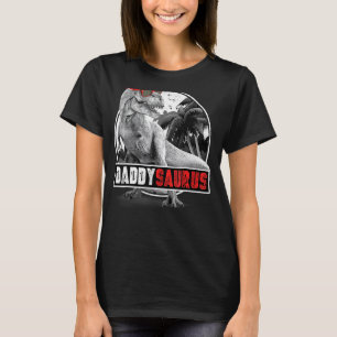 Mens Daddysaurus Rex Dad Dinosaur Father's Day T-Shirt