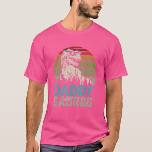 Mens Daddysaurus Rex Dinosaur Vintage Daddy Saurus T-Shirt