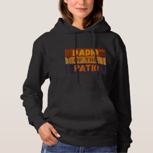 Mens Dadio Of Patio Funny Vintage Style Grilling F Hoodie