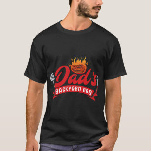 Mens Dads Backyard BBQ Funny Barbecue Pitmaster Co T-Shirt