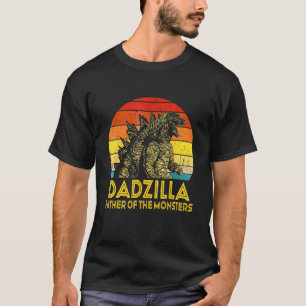 Mens Dadzilla Father Of The Monsters Vintage Fathe T-Shirt