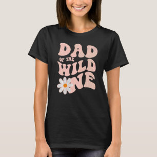 Mens Daisy Birthday Dad Wild One Boho Daisy 1st Bi T-Shirt