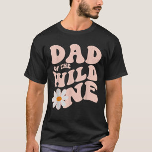 Mens Daisy Birthday Dad Wild One Boho Daisy 1st Bi T-Shirt