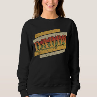 Mens Dandy Retro Vintage Stepdad Stepfather Sweatshirt