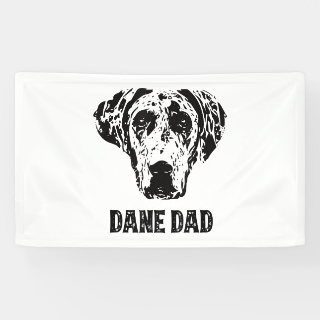 Mens Dane Dad - Great Dane Dad Banner (Horizontal)