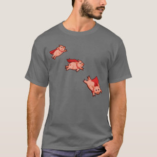 Men's Dark T-shirt - When Pigs Fly