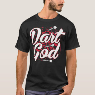 Mens Dart God Funny Dart Gift T-Shirt