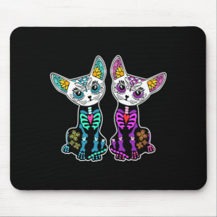 Mens Day Of Government Agencyd Sugar Cats Skeleton Mouse Mat