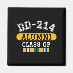 Mens Dd-214 Alumni Cl Of Desert Storm Veteran Magnet