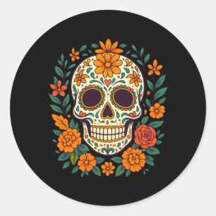 Mens De Los Muertos Day Of The Government Agencyd Classic Round Sticker
