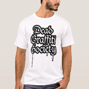 mens Dead Graffiti Society hip-hop graff tagging t T-Shirt