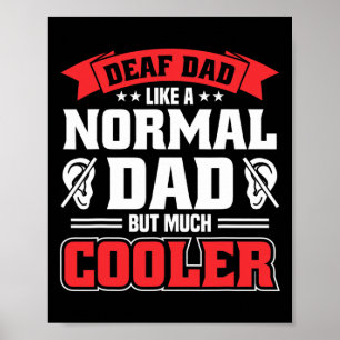 Mens Deaf Pride Hearing Loss Awareness Deaf Awaren Poster
