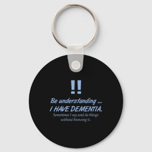 Mens Dementia Alzheimer Warrior Patients Brain Dis Key Ring