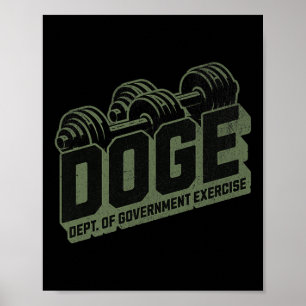 Mens Department Of Government Exercise Doge Premiu Poster