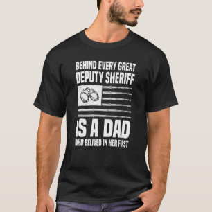 Mens Deputy Sheriff Police Law Officer Guard 1 T-Shirt
