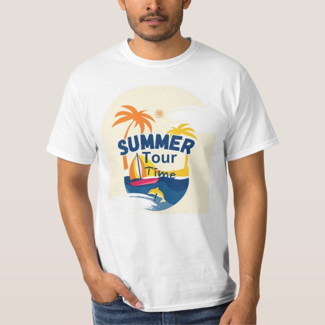 Men's Designer Tshirt, Summar Tour, Tshirt,Colourf T-Shirt (Front)