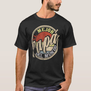 Mens Dia Del Padre Vintage Father's Day El Mejor T-Shirt